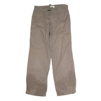 LOFT Womens Cotton Blend Beige Regular Button Closure Trousers W30 L31 Casual