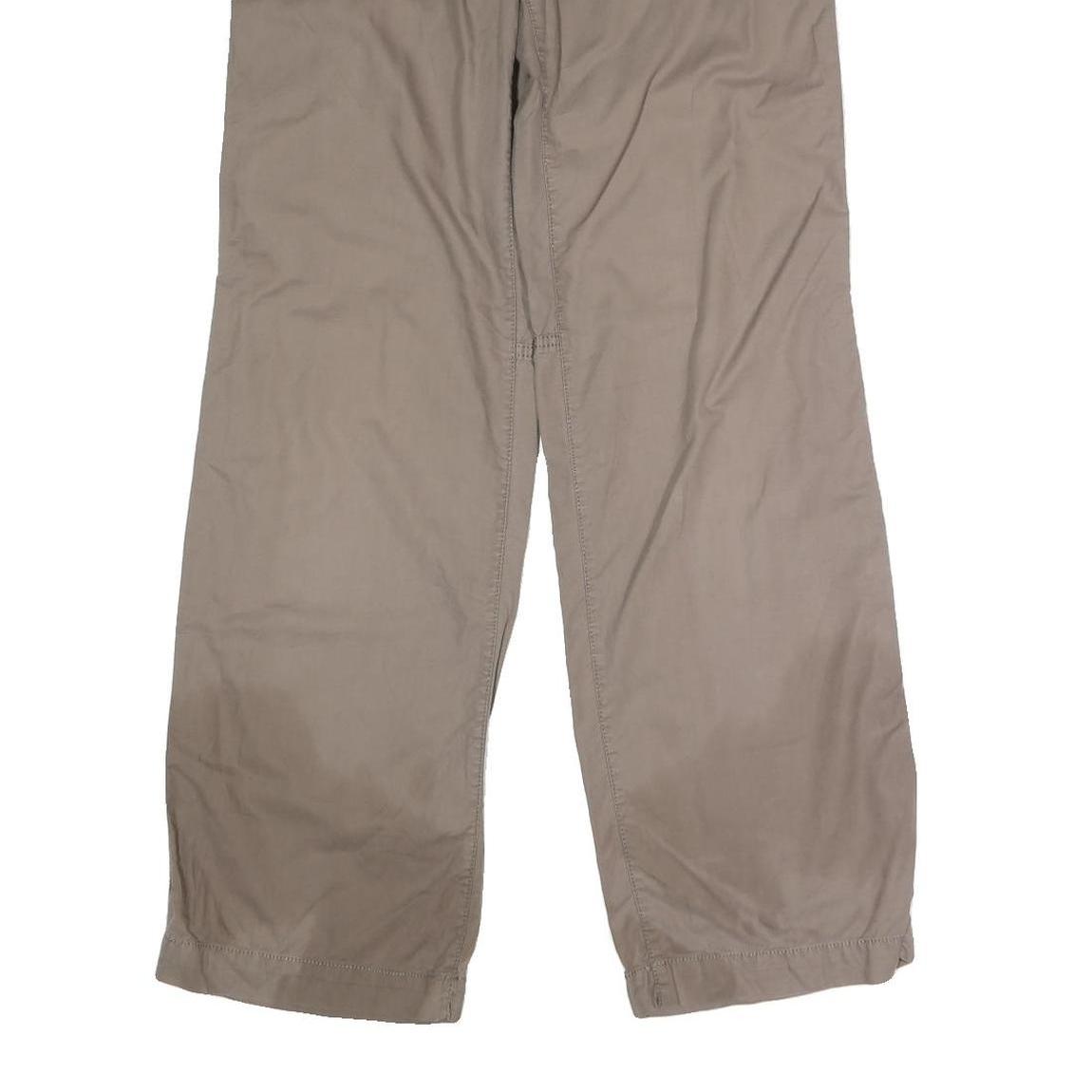 LOFT Womens Cotton Blend Beige Regular Button Closure Trousers W30 L31 Casual