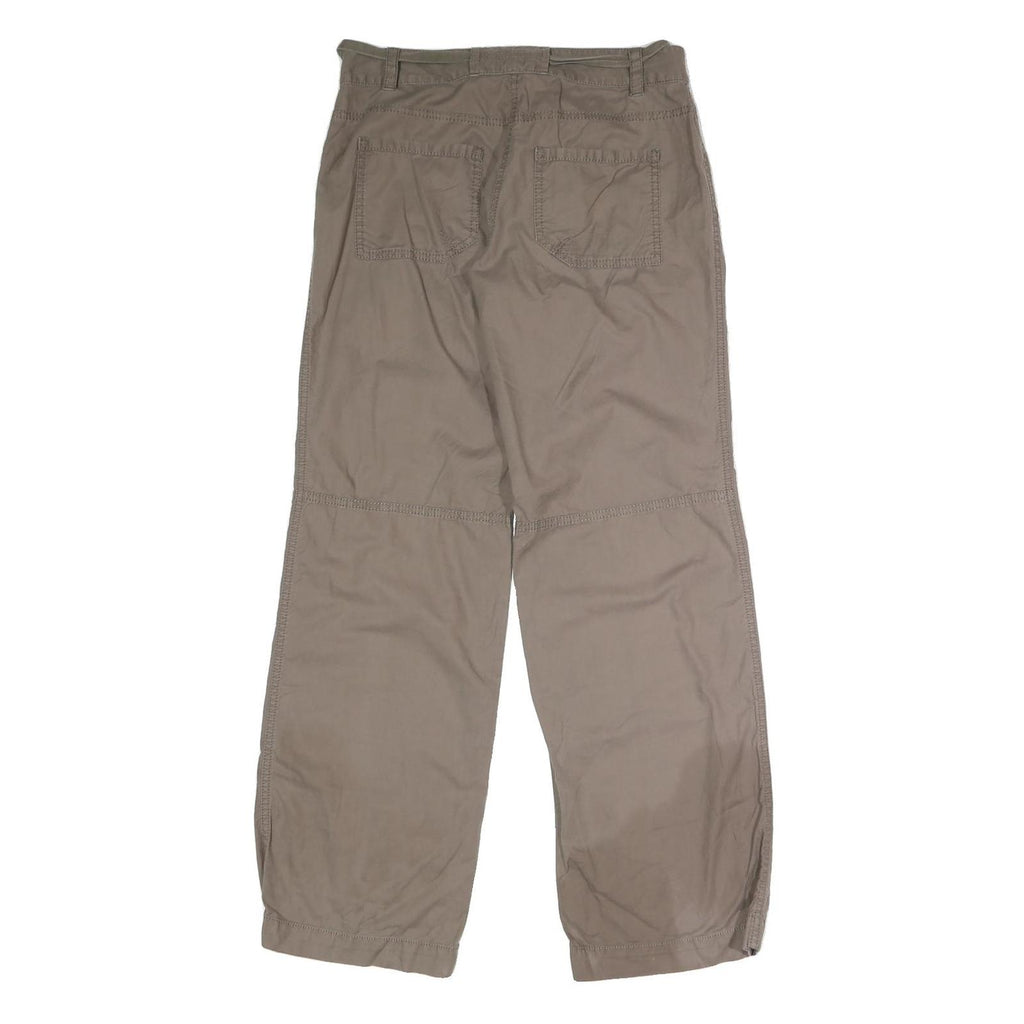 LOFT Womens Cotton Blend Beige Regular Button Closure Trousers W30 L31 Casual