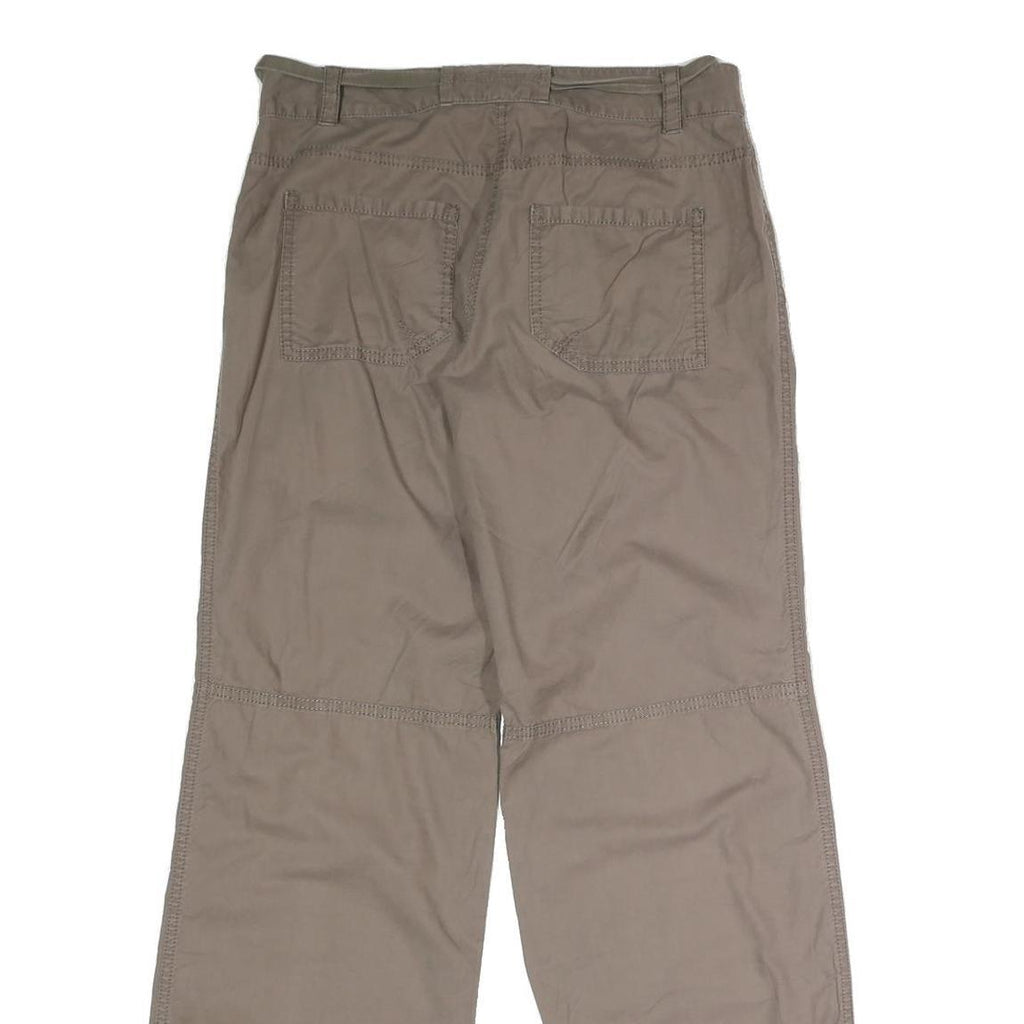 LOFT Womens Cotton Blend Beige Regular Button Closure Trousers W30 L31 Casual