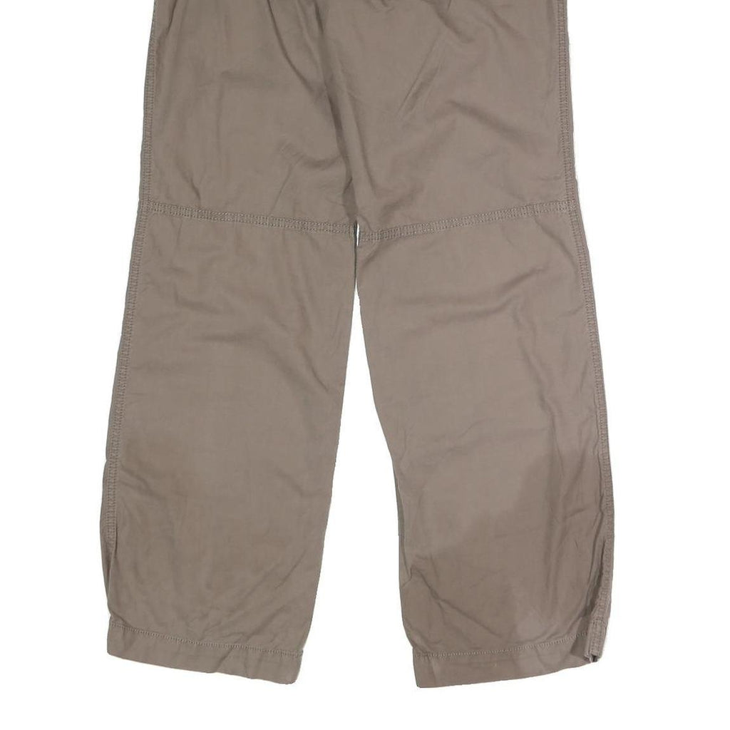 LOFT Womens Cotton Blend Beige Regular Button Closure Trousers W30 L31 Casual