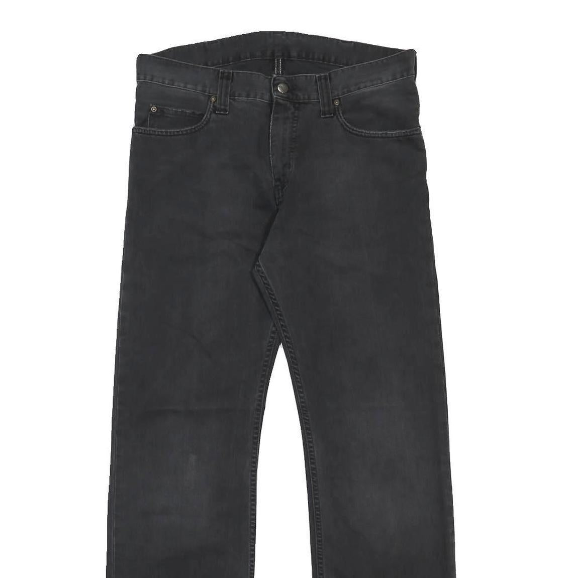 CARHARTT Mens Jeans Black Regular Straight Denim Medium W30 L32 Workwear