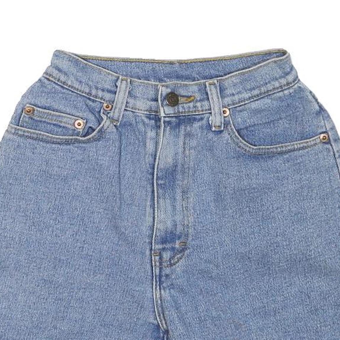 JORDACHE Womens Denim Blue Casual Shorts S W24 High Waist Classic Fit