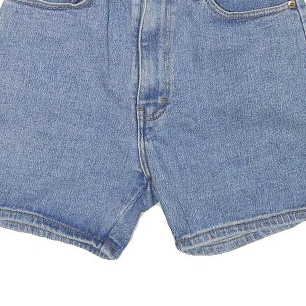 JORDACHE Womens Denim Blue Casual Shorts S W24 High Waist Classic Fit