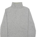 JAEGER Womens Grey Plain Pullover Roll Neck Basic Knit XL Cashmere Jumper