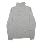 JAEGER Womens Grey Plain Pullover Roll Neck Basic Knit XL Cashmere Jumper