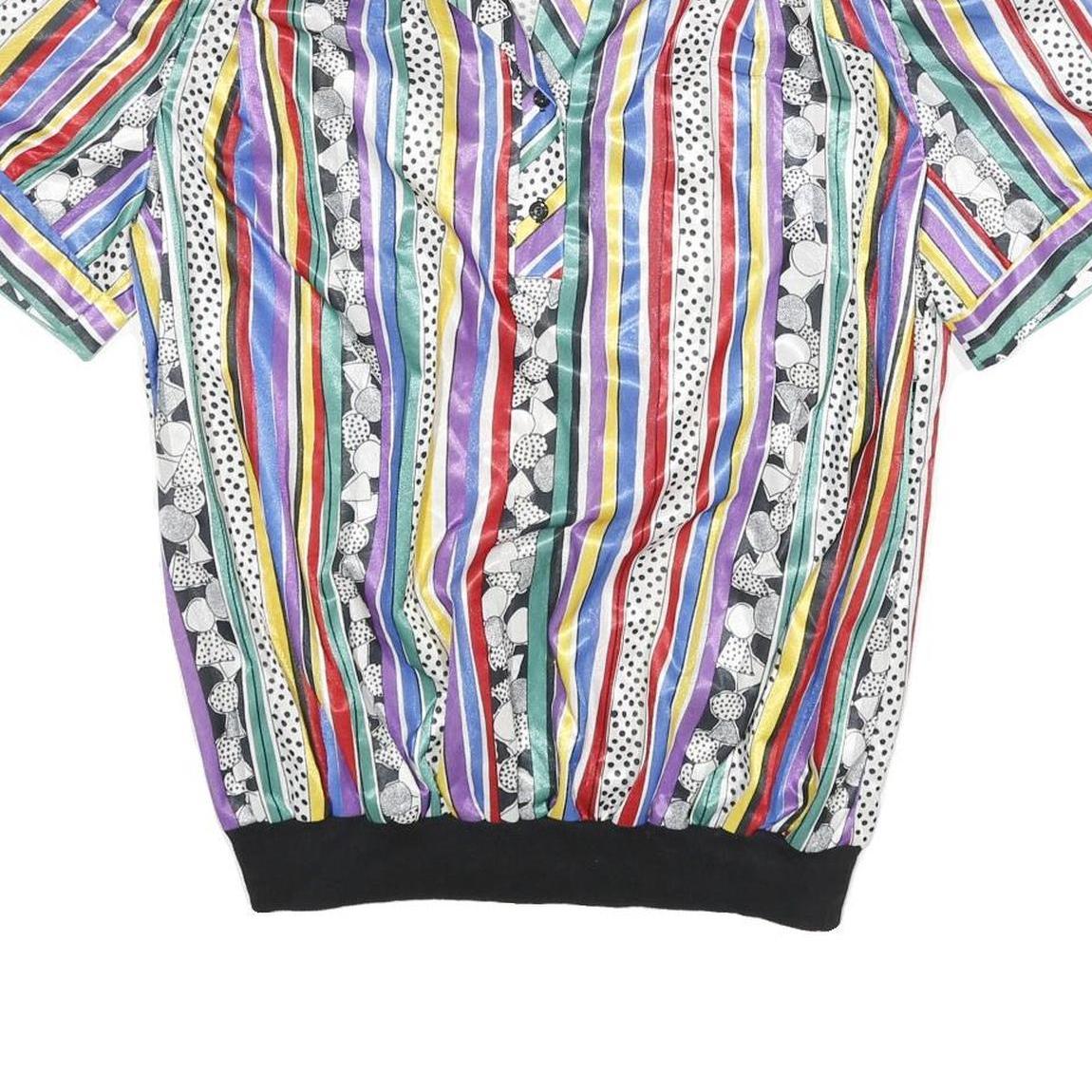 TOP NOTCH Womens Multicoloured Printed Shirt Short Sleeve Collared S Stylish
