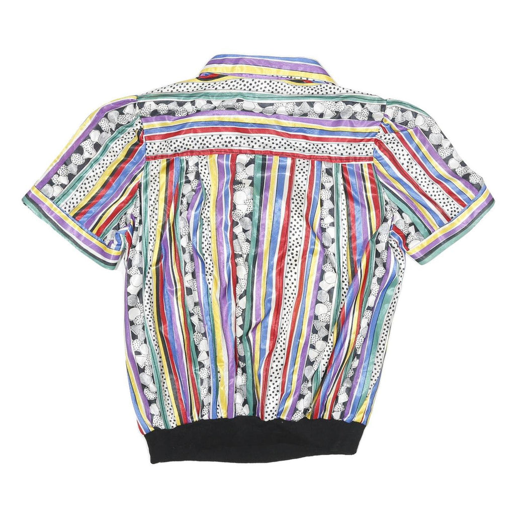 TOP NOTCH Womens Multicoloured Printed Shirt Short Sleeve Collared S Stylish
