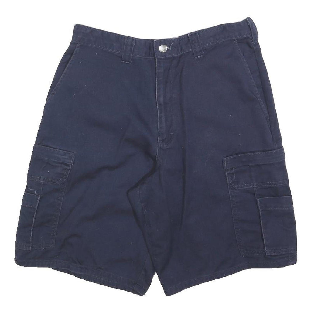 DICKIES Mens Navy Blue Cargo Shorts M W32 Utility Workwear Cotton Blend