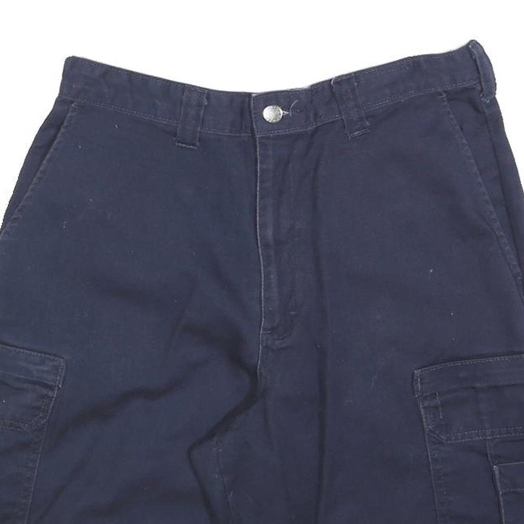 DICKIES Mens Navy Blue Cargo Shorts M W32 Utility Workwear Cotton Blend