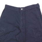 DICKIES Mens Navy Blue Cargo Shorts M W32 Utility Workwear Cotton Blend