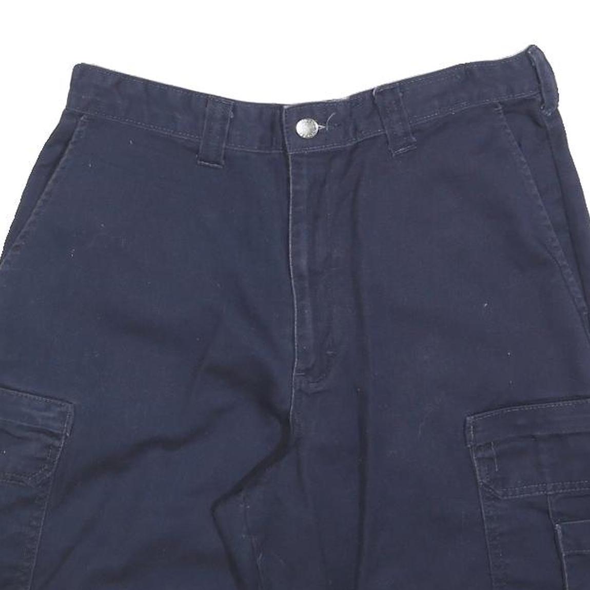 DICKIES Mens Navy Blue Cargo Shorts M W32 Utility Workwear Cotton Blend
