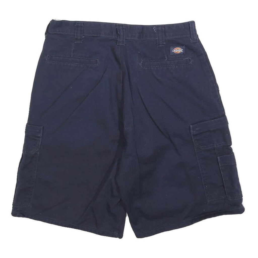 DICKIES Mens Navy Blue Cargo Shorts M W32 Utility Workwear Cotton Blend