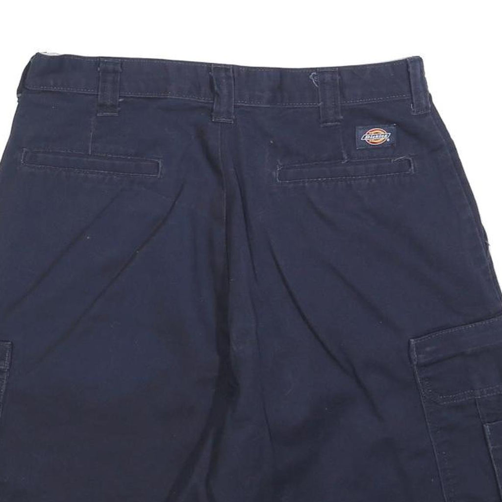 DICKIES Mens Navy Blue Cargo Shorts M W32 Utility Workwear Cotton Blend