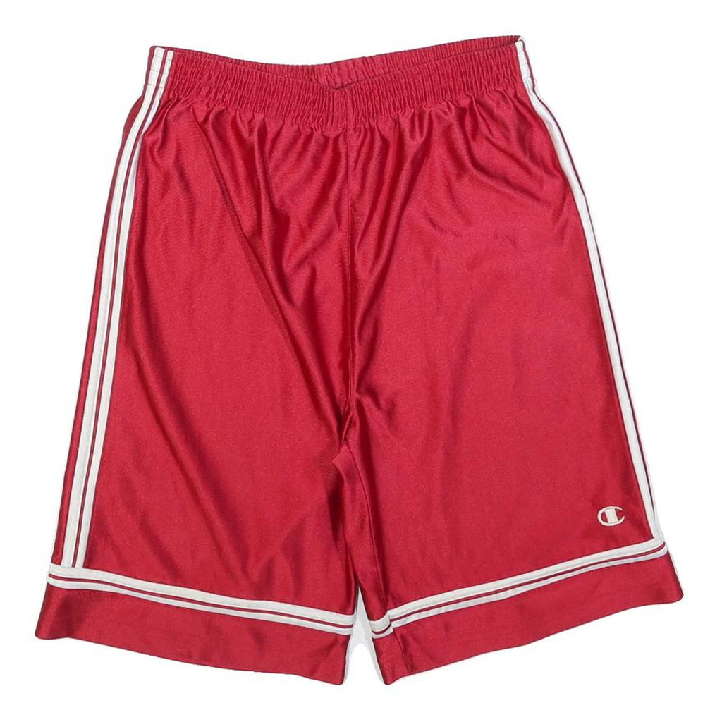 CHAMPION Mens Red Sports Casual Shorts L W32 Lightweight Polyester