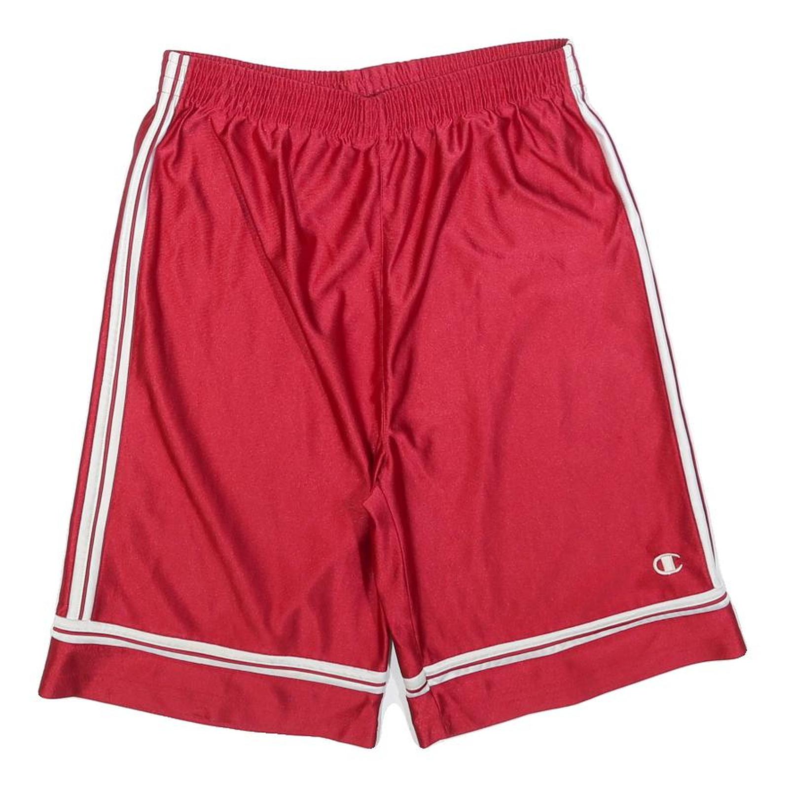 CHAMPION Mens Red Sports Casual Shorts L W32 Lightweight Polyester