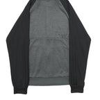 ADIDAS Mens Grey & Black Zip Hoodie Jacket S Polyester Plain Sportswear