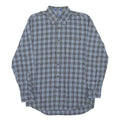 PENDLETON Mens Blue Check Shirt M Wool Blend Button-Down Collar Long Sleeve