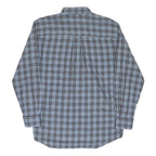 PENDLETON Mens Blue Check Shirt M Wool Blend Button-Down Collar Long Sleeve