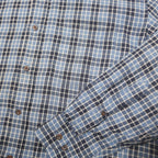 PENDLETON Mens Blue Check Shirt M Wool Blend Button-Down Collar Long Sleeve