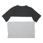 PUMA Mens Black & White & Grey Colourblock T-Shirt XL Short Sleeve Crew Neck
