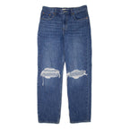 LEVI'S Low Pro Distressed Womens Jeans Blue Regular Straight W29 L32