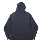NIKE Mens Black Football Graphic Pullover Hoodie 2XL Cotton Blend Drawstring