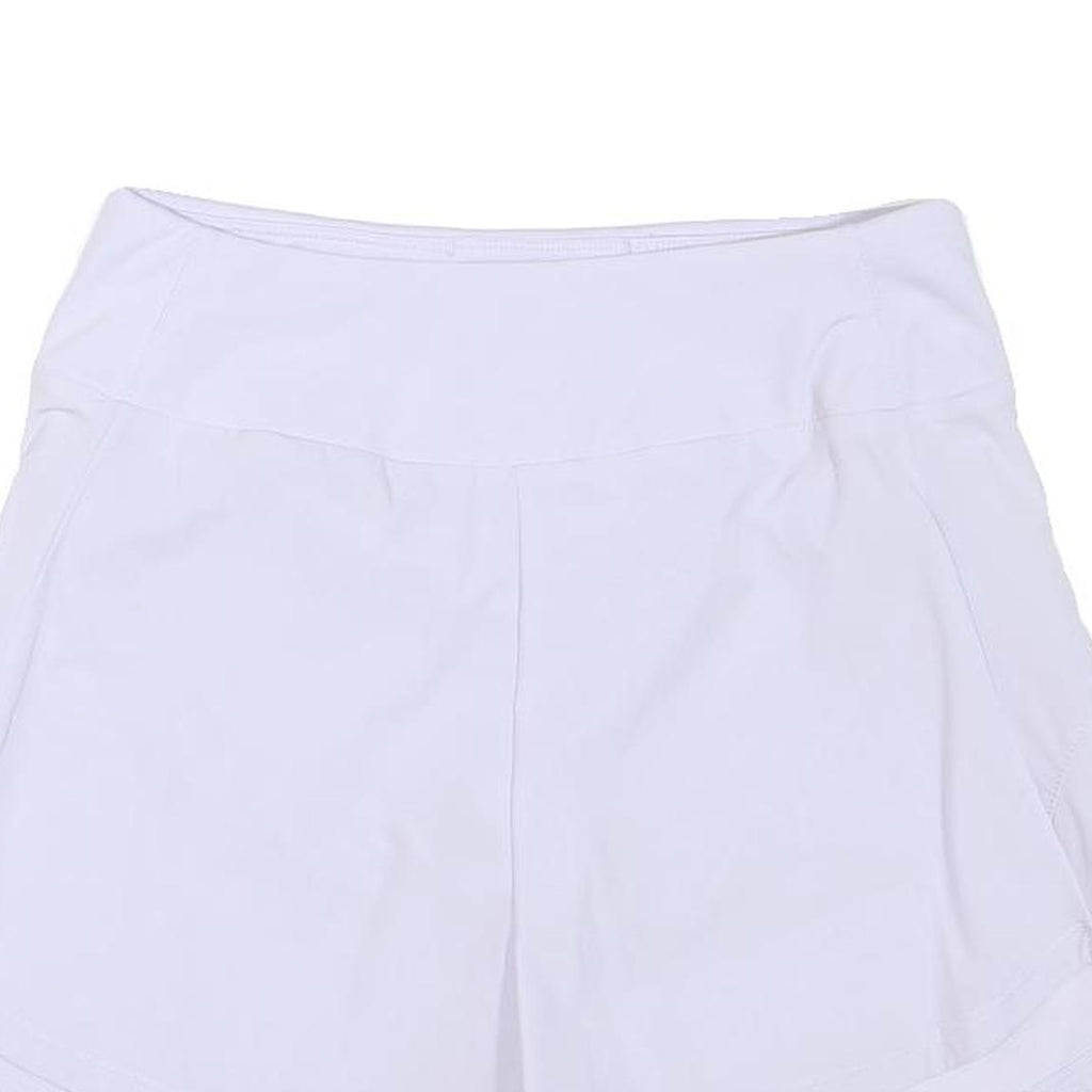 NIKE Womens White Sports Shorts S W26 Activewear Bottoms Fitness Gym Wear