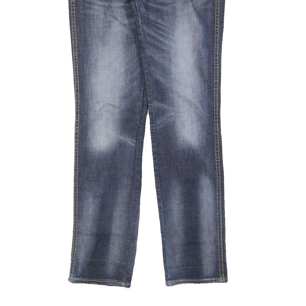 LEVI'S Womens Jeans Blue Slim Straight Denim Medium W28 L30 Slim Fit Zip Closure