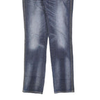 LEVI'S Womens Jeans Blue Slim Straight Denim Medium W28 L30 Slim Fit Zip Closure