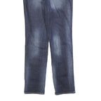 LEVI'S Womens Jeans Blue Slim Straight Denim Medium W28 L30 Slim Fit Zip Closure