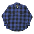 FIELD & STREAM Mens Blue & Black Check Shirt L Cotton Blend Casual Outdoor