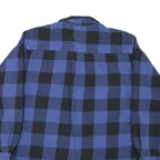 FIELD & STREAM Mens Blue & Black Check Shirt L Cotton Blend Casual Outdoor