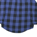 FIELD & STREAM Mens Blue & Black Check Shirt L Cotton Blend Casual Outdoor