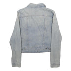 LEVI'S Womens Blue Denim Jacket L Cotton Blend Classic Fit Button Closure