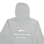 NIKE Mens Grey Hoodie L Irish Fishing Club Pullover Cotton Blend Drawstring