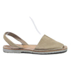 GLADAN Womens Leather Slingback Sandals Beige UK 4 Comfortable Casual Summer