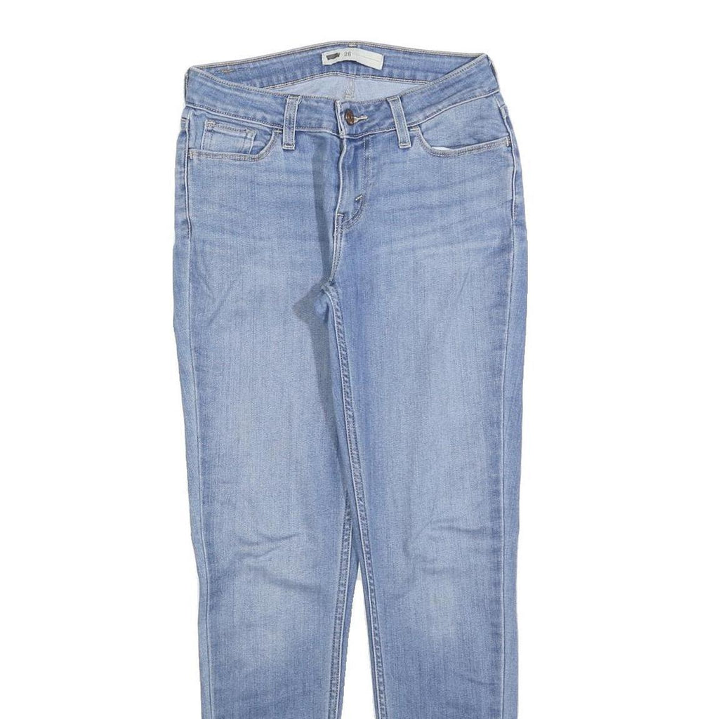 LEVI'S Womens Slim Blue Denim Jeans W26 L30 Stretch Cotton Blend Skinny