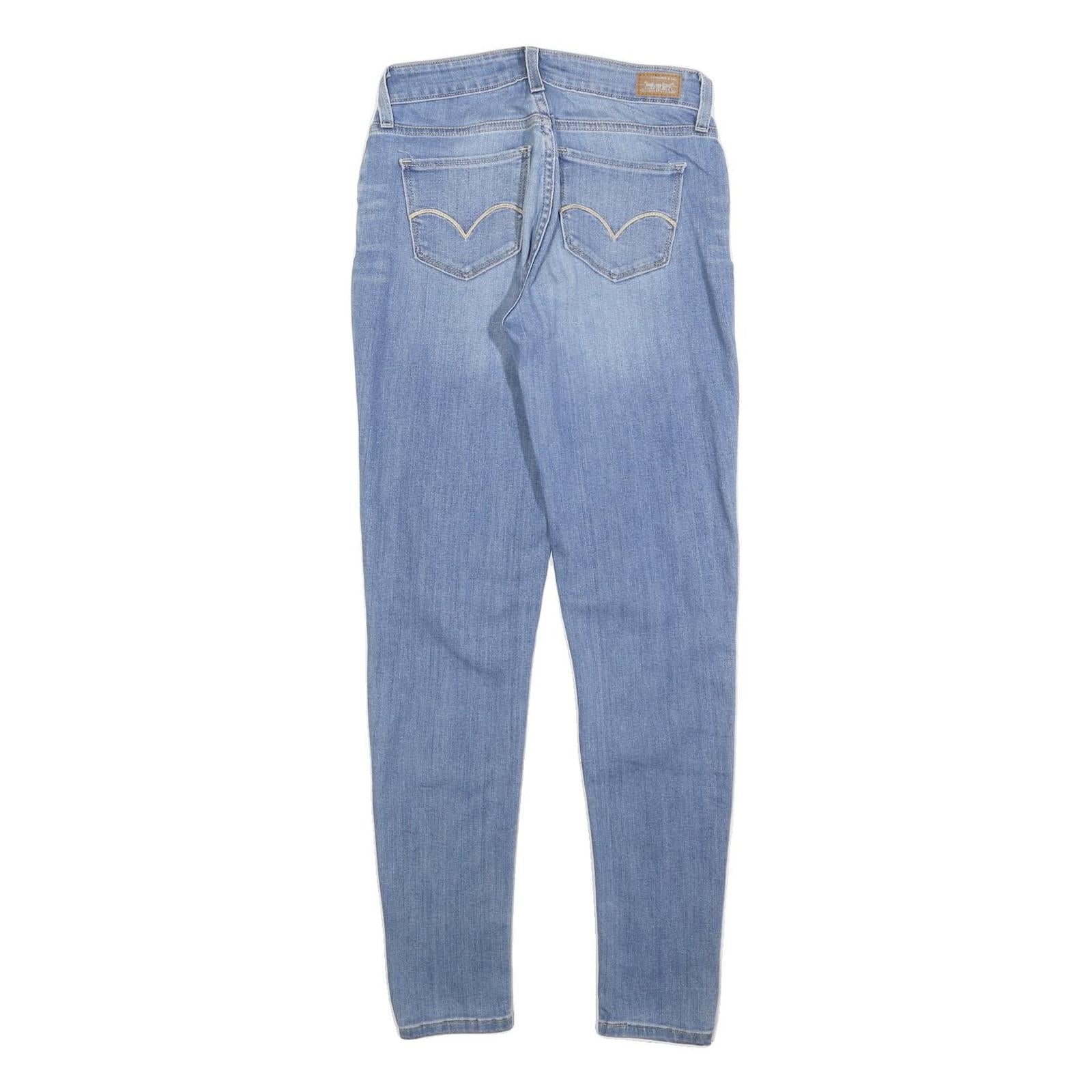 LEVI'S Womens Slim Blue Denim Jeans W26 L30 Stretch Cotton Blend Skinny