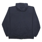 CARHARTT Mens Navy Blue Full Zip Hoodie XL Workwear Casual Cotton Blend