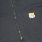 CARHARTT Mens Navy Blue Full Zip Hoodie XL Workwear Casual Cotton Blend