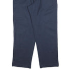 DICKIES Mens Cotton Navy Regular Straight Trousers W38 L32 Workwear Zip Closure