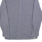 NAVYBOOT Mens Blue Shirt S Cotton Blend Patterned Long Sleeve Button Closure
