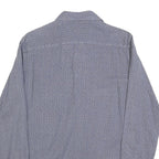 NAVYBOOT Mens Blue Shirt S Cotton Blend Patterned Long Sleeve Button Closure