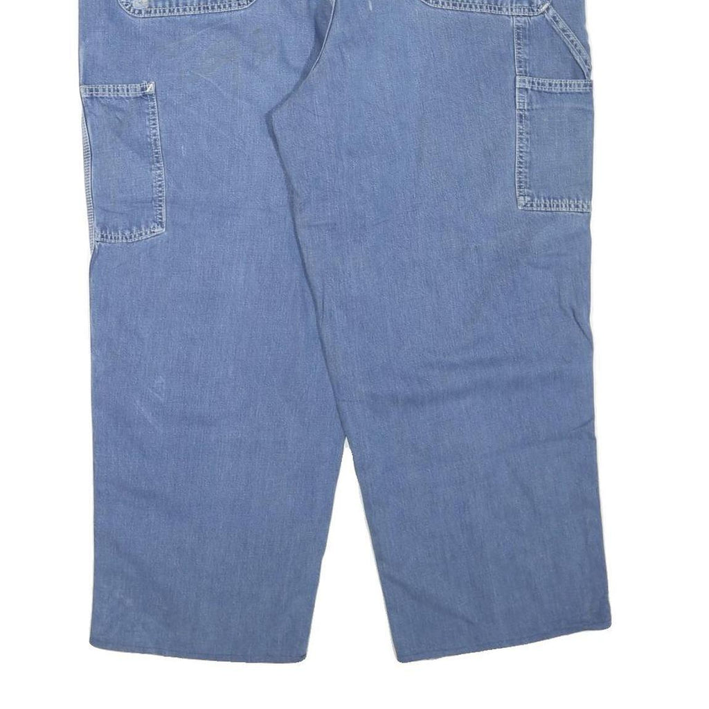 CARHARTT Mens Blue Regular Straight Denim Medium W42 L27 Workwear Jeans Zip