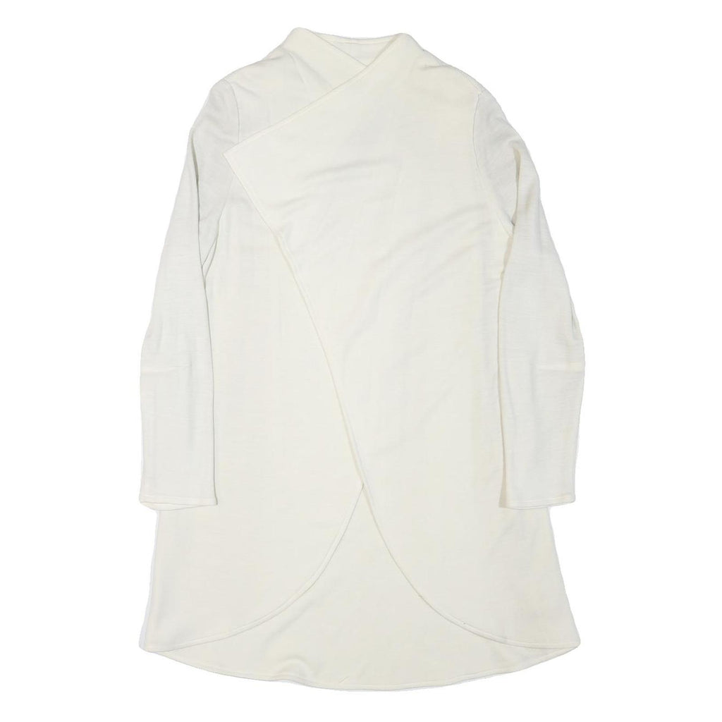 SELECTION DE GIVENCHY Womens White Wool Blend Classic Jacket M Plain Elegant