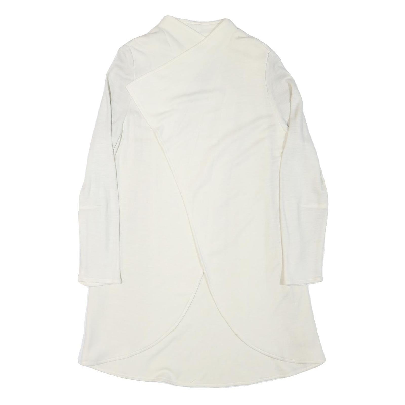 SELECTION DE GIVENCHY Womens White Wool Blend Classic Jacket M Plain Elegant