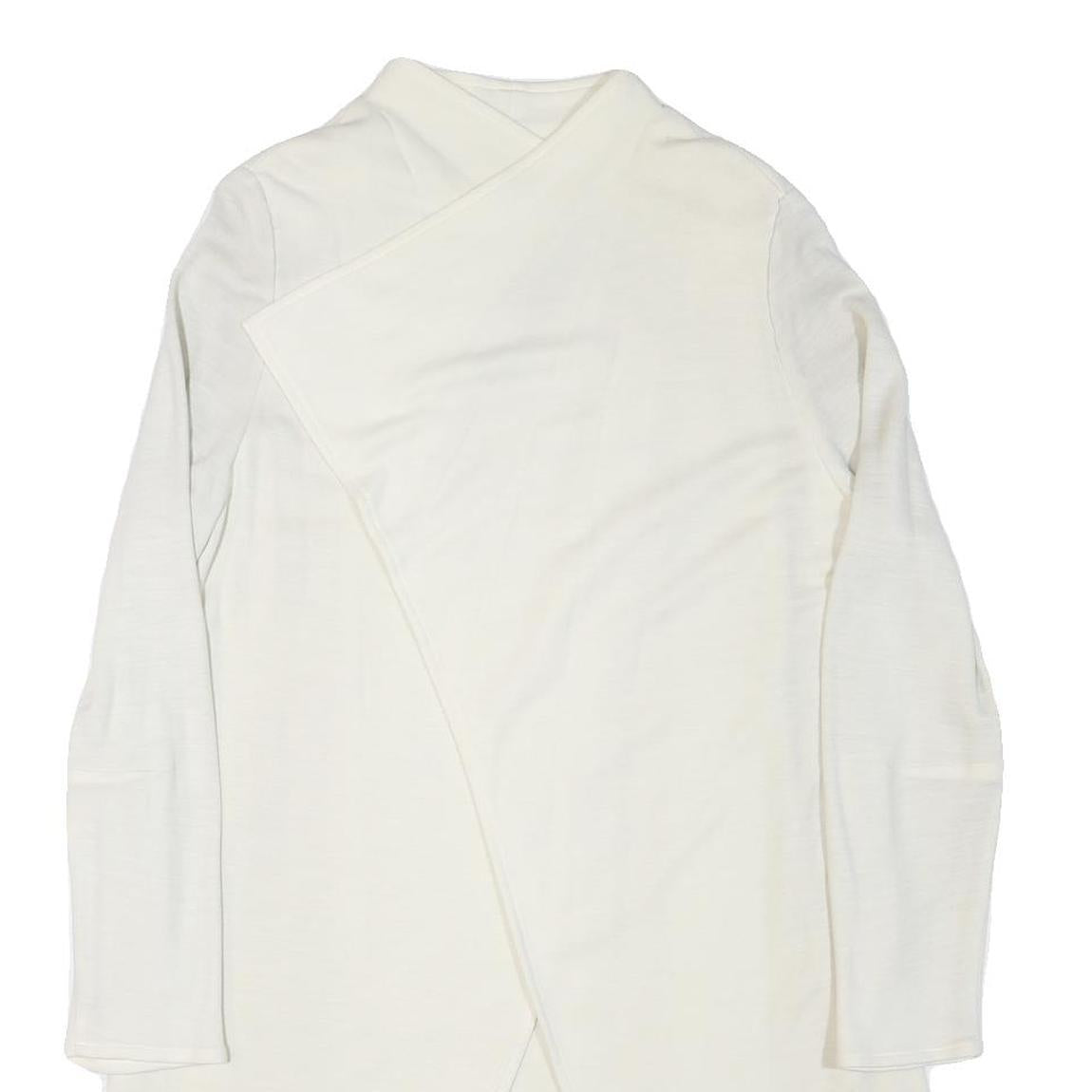 SELECTION DE GIVENCHY Womens White Wool Blend Classic Jacket M Plain Elegant