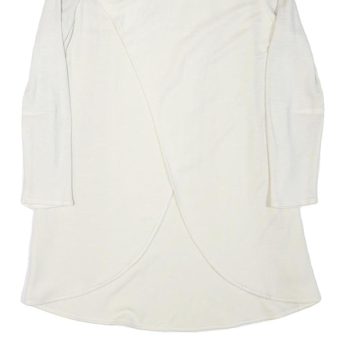 SELECTION DE GIVENCHY Womens White Wool Blend Classic Jacket M Plain Elegant