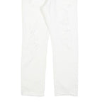 LEVI'S 501 Womens Jeans White Regular Straight Denim Raw W29 L30 Button Closure